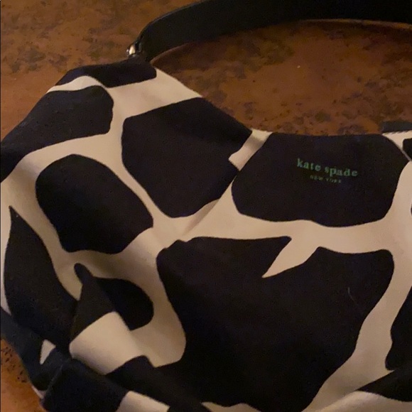 Kate Spade canvas giraffe 🦒 print bag - Picture 6 of 10